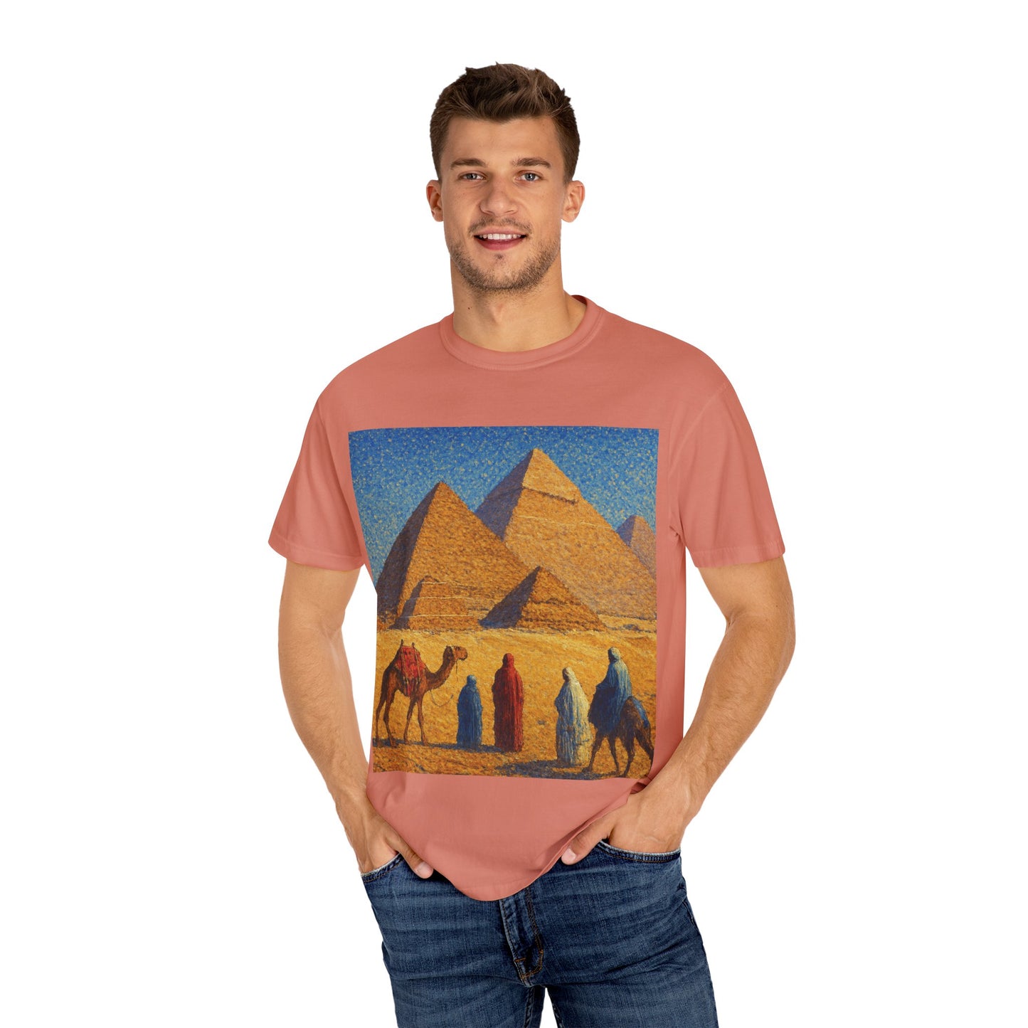 Desert Adventure T-Shirt - Vintage Egypt, Travel Tee, Unisex Gift, Graphic Tee for Wanderers, Summer Style