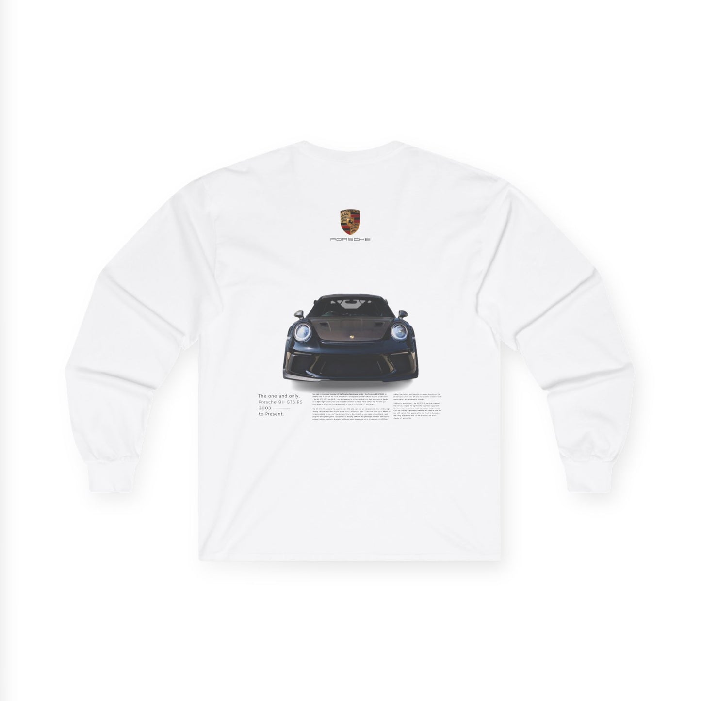 Porsche Unisex Long Sleeve Tee, Car Enthusiast Gift, Vintage Automotive Apparel, Race Day Clothing, Casual Streetwear