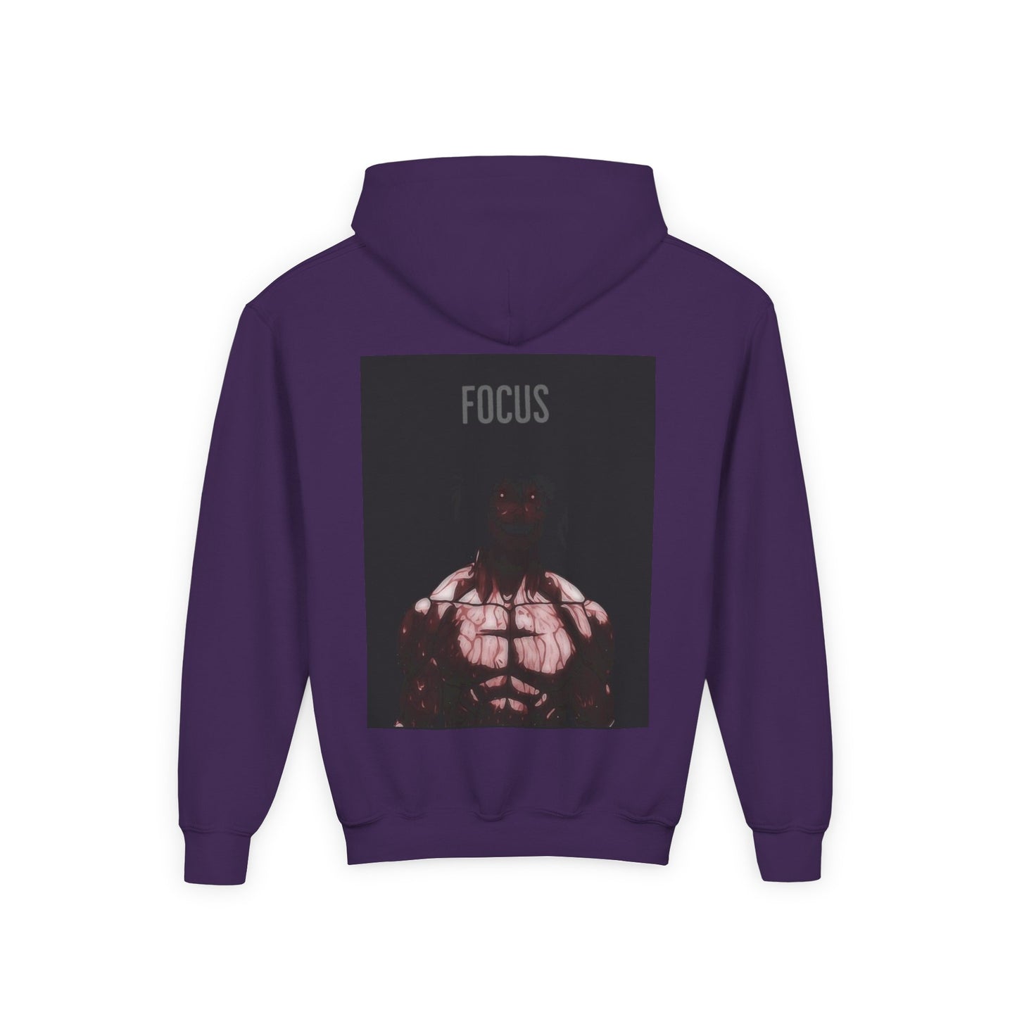 Motivational Youth Hoodie - 'Focus' Sweatshirt, Fitness Apparel, Gym Wear, Workout Gift, Inspirational Clothing