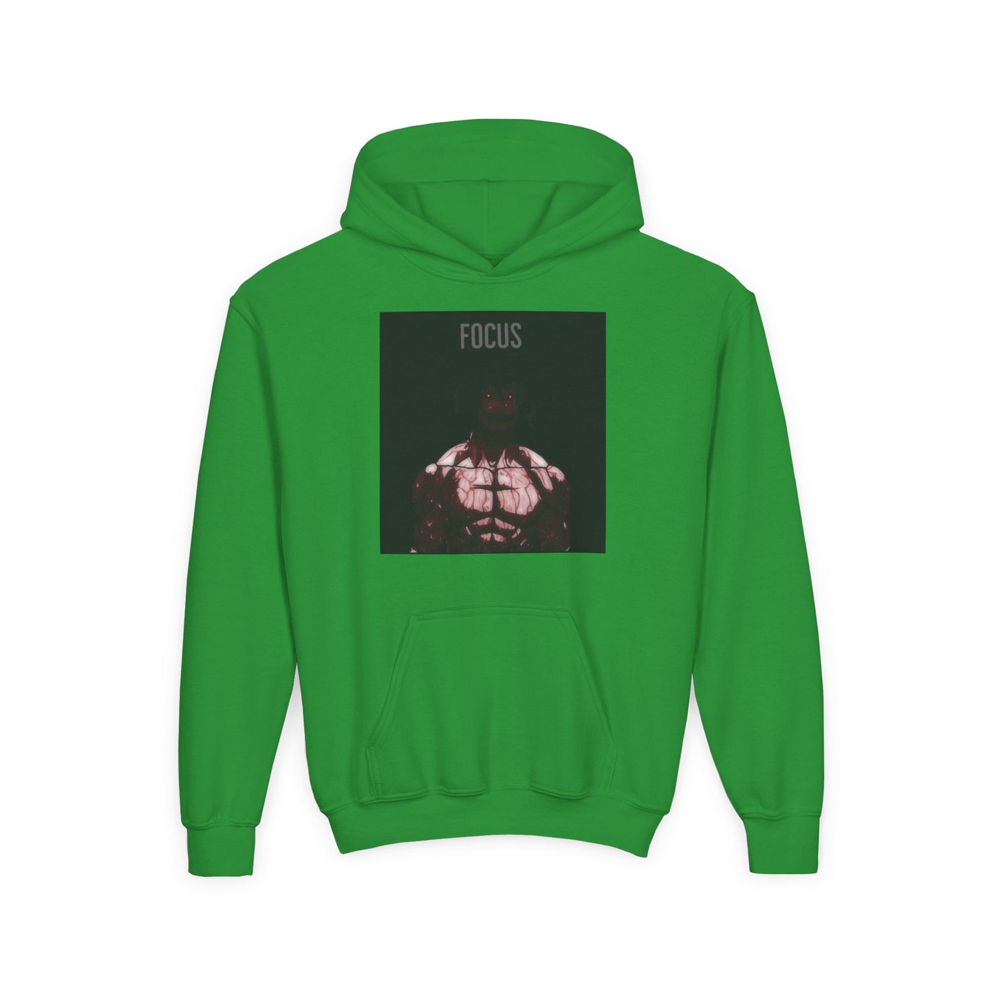 Motivational Youth Hoodie - 'Focus' Sweatshirt, Fitness Apparel, Gym Wear, Workout Gift, Inspirational Clothing