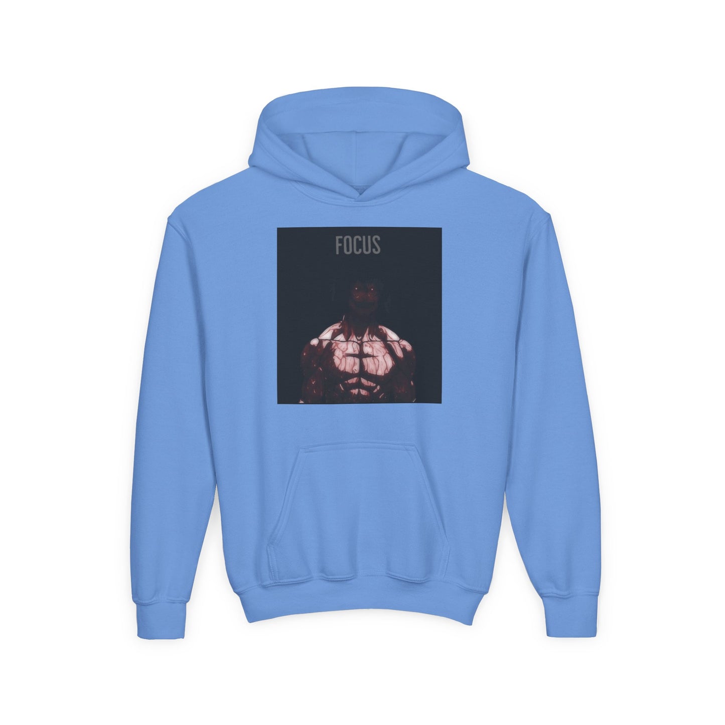 Motivational Youth Hoodie - 'Focus' Sweatshirt, Fitness Apparel, Gym Wear, Workout Gift, Inspirational Clothing