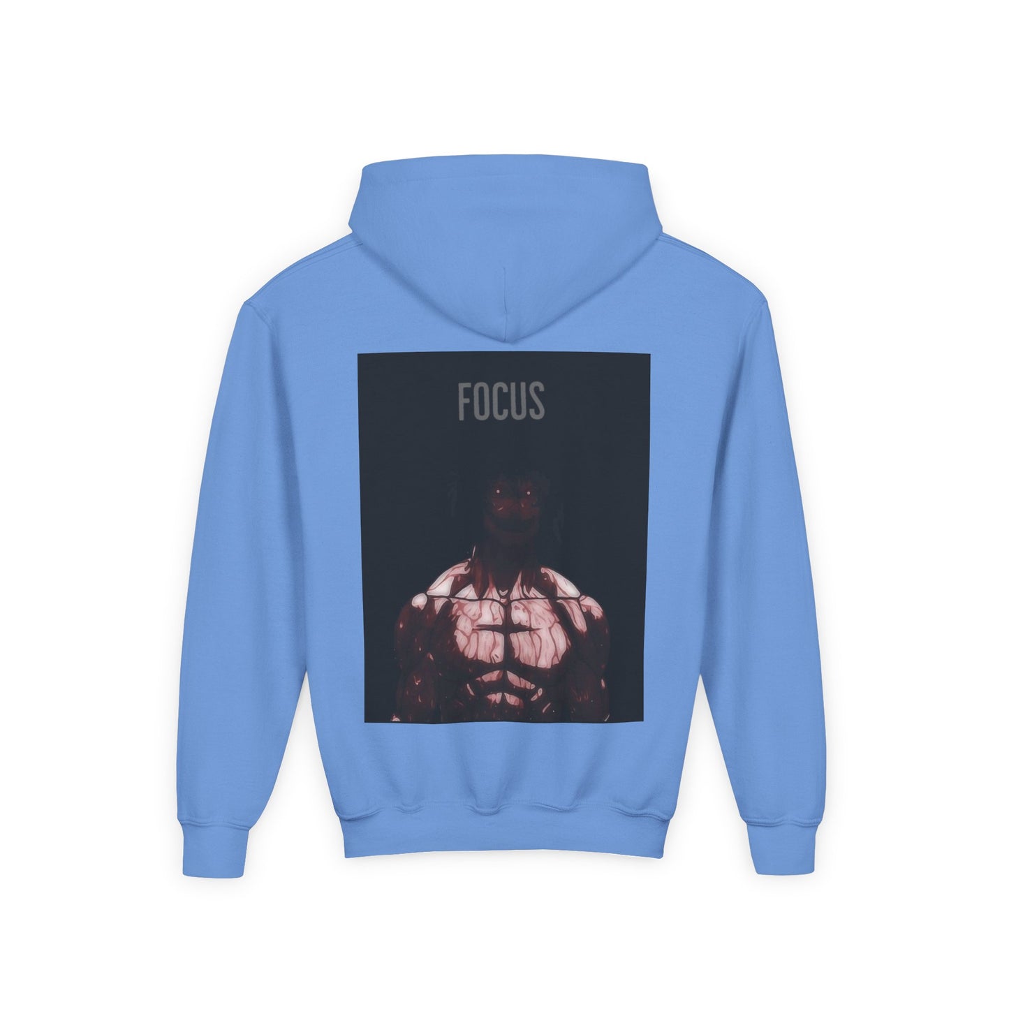 Motivational Youth Hoodie - 'Focus' Sweatshirt, Fitness Apparel, Gym Wear, Workout Gift, Inspirational Clothing
