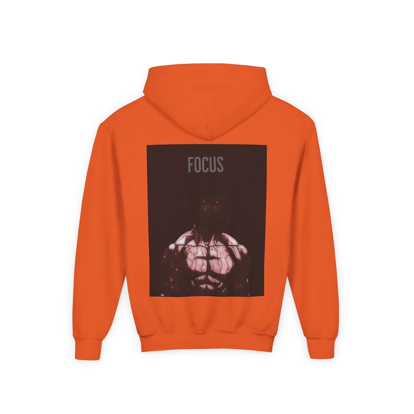 Motivational Youth Hoodie - 'Focus' Sweatshirt, Fitness Apparel, Gym Wear, Workout Gift, Inspirational Clothing