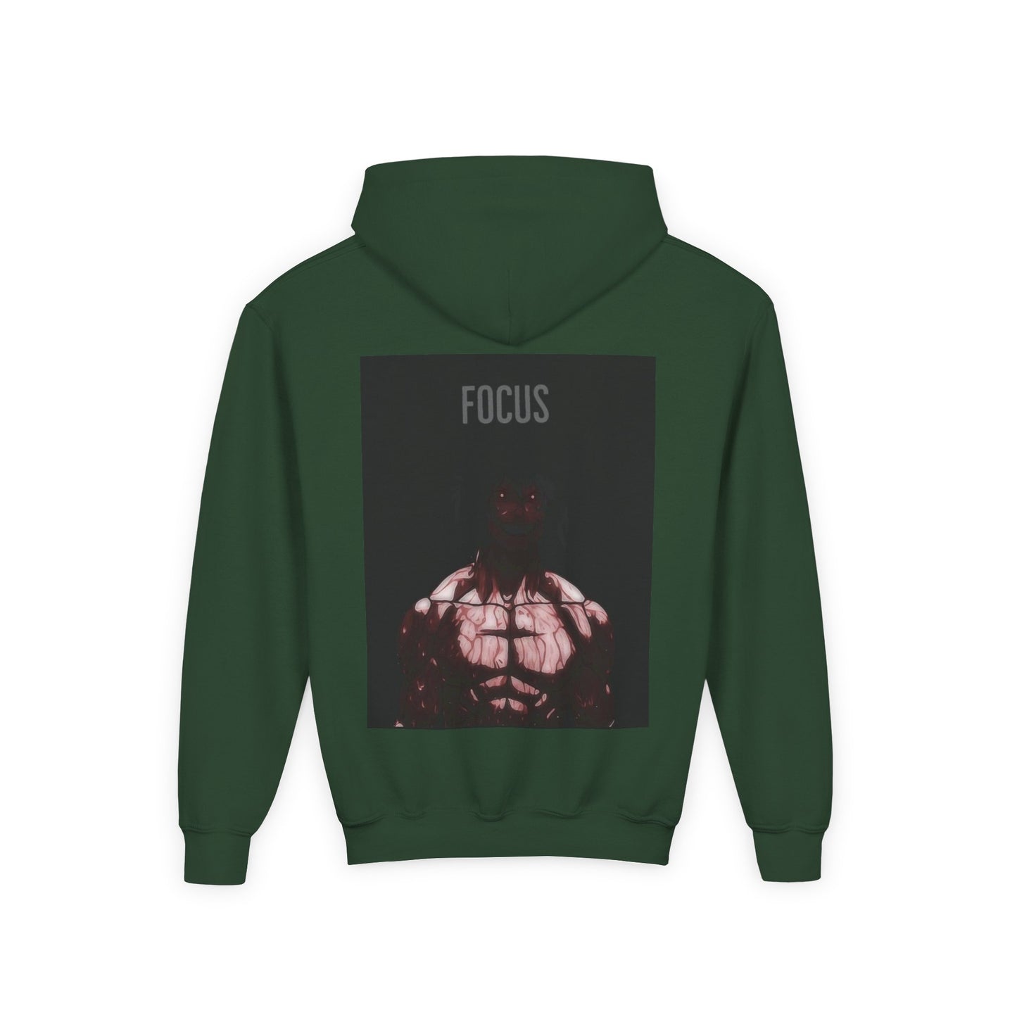 Motivational Youth Hoodie - 'Focus' Sweatshirt, Fitness Apparel, Gym Wear, Workout Gift, Inspirational Clothing
