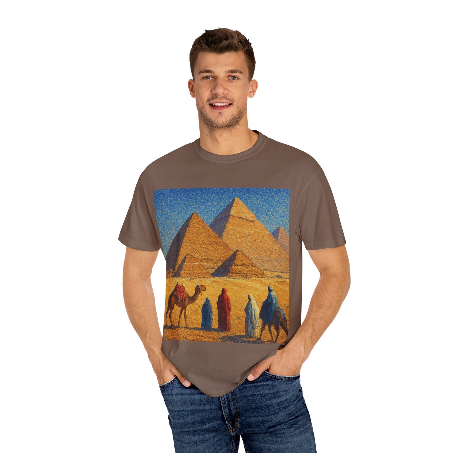 Desert Adventure T-Shirt - Vintage Egypt, Travel Tee, Unisex Gift, Graphic Tee for Wanderers, Summer Style