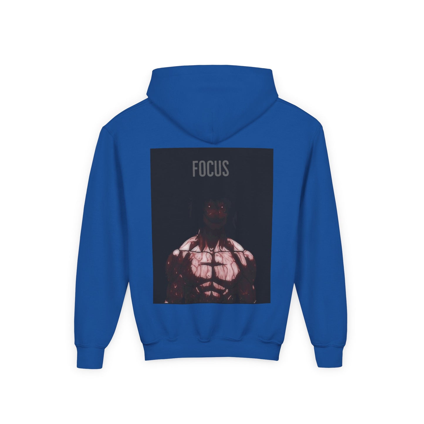 Motivational Youth Hoodie - 'Focus' Sweatshirt, Fitness Apparel, Gym Wear, Workout Gift, Inspirational Clothing