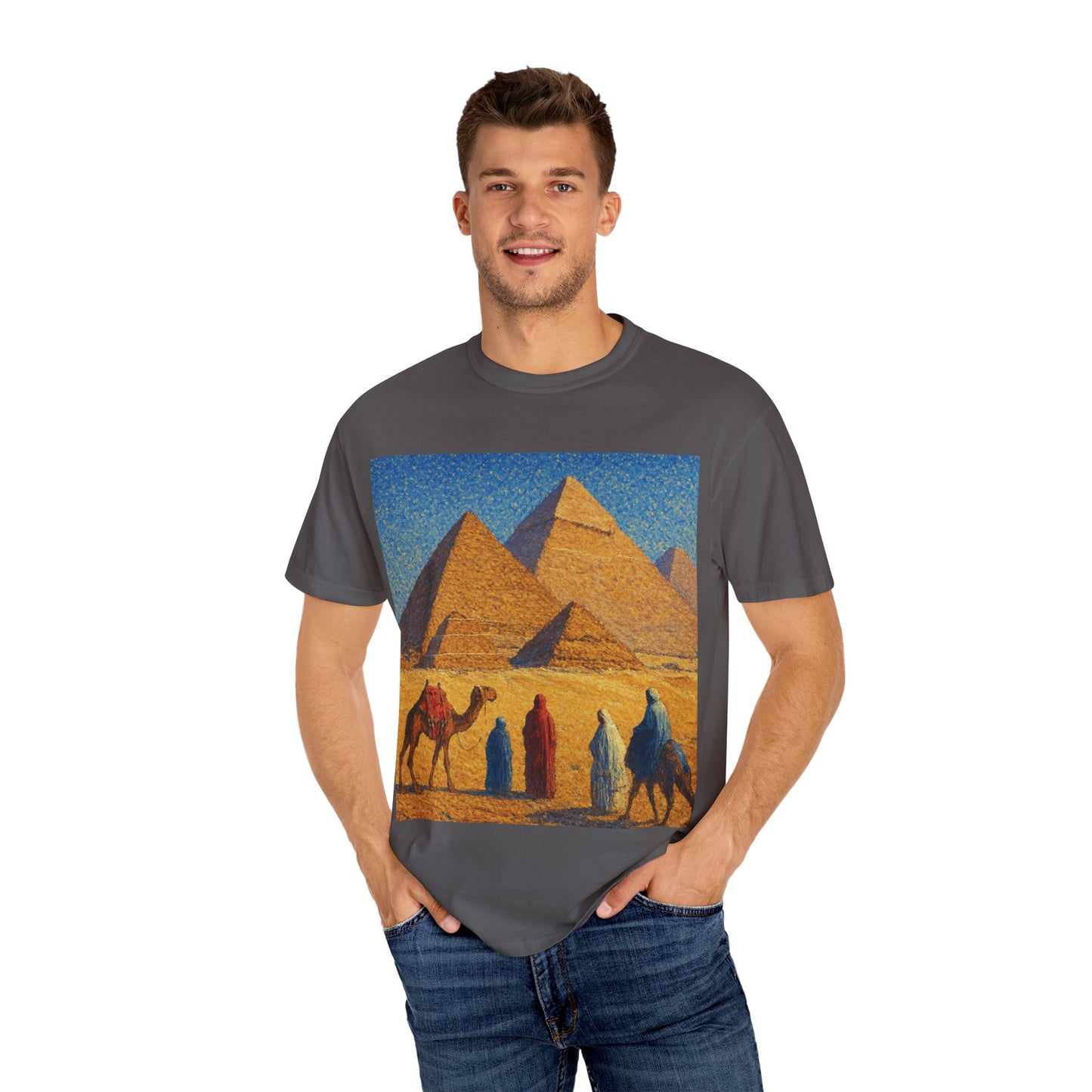 Desert Adventure T-Shirt - Vintage Egypt, Travel Tee, Unisex Gift, Graphic Tee for Wanderers, Summer Style