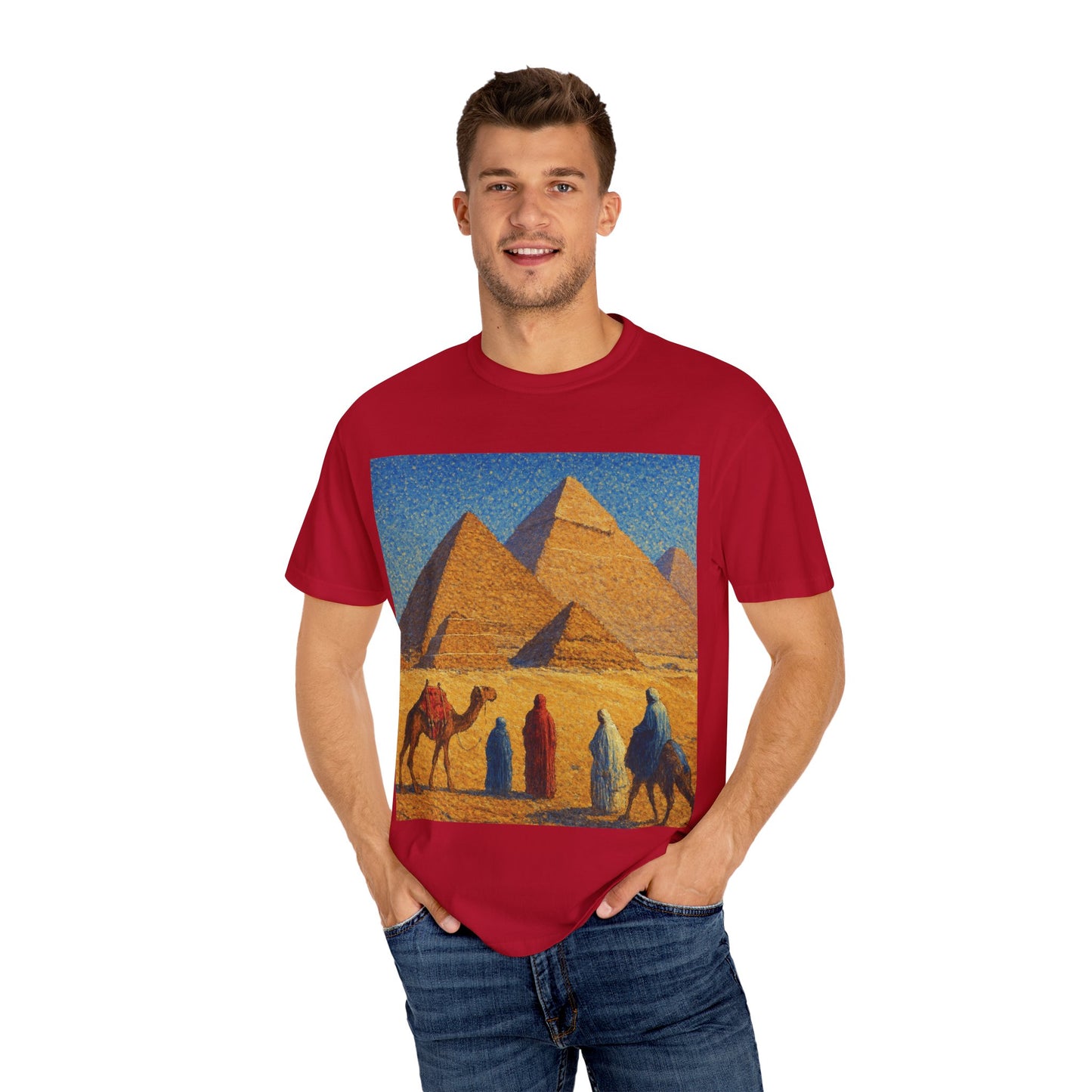 Desert Adventure T-Shirt - Vintage Egypt, Travel Tee, Unisex Gift, Graphic Tee for Wanderers, Summer Style
