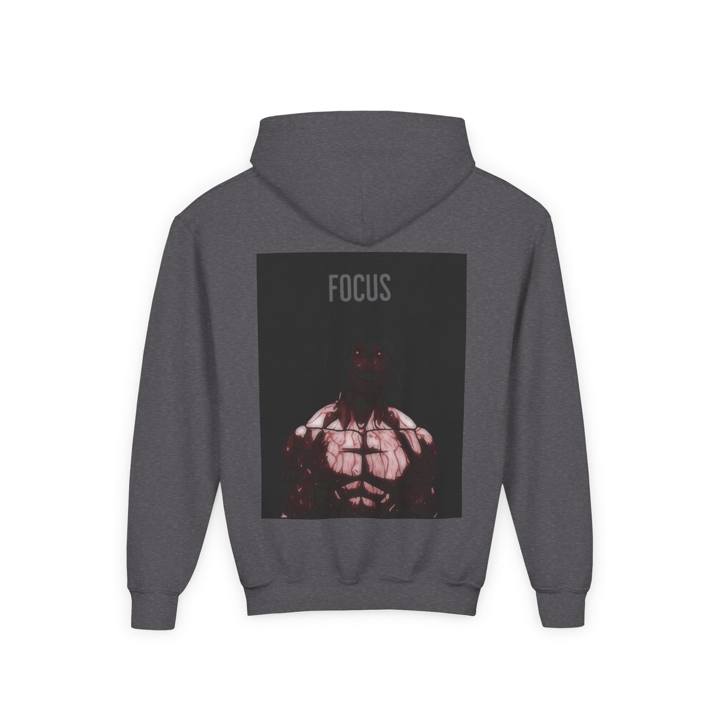 Motivational Youth Hoodie - 'Focus' Sweatshirt, Fitness Apparel, Gym Wear, Workout Gift, Inspirational Clothing