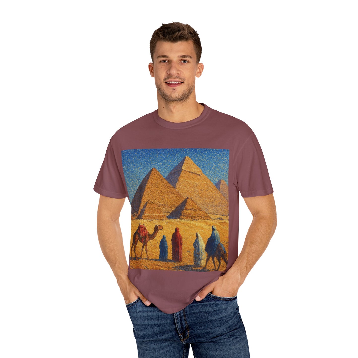 Desert Adventure T-Shirt - Vintage Egypt, Travel Tee, Unisex Gift, Graphic Tee for Wanderers, Summer Style