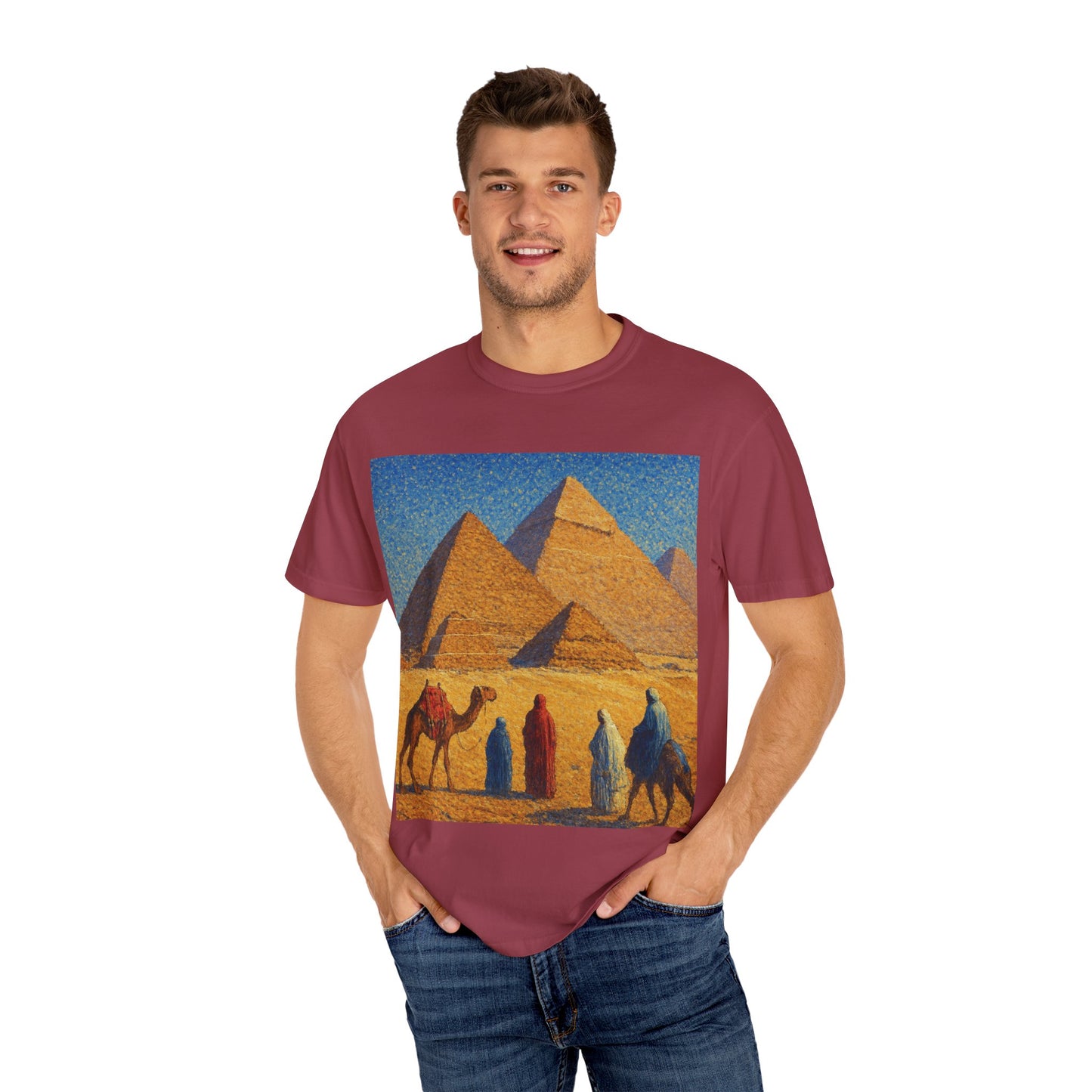 Desert Adventure T-Shirt - Vintage Egypt, Travel Tee, Unisex Gift, Graphic Tee for Wanderers, Summer Style