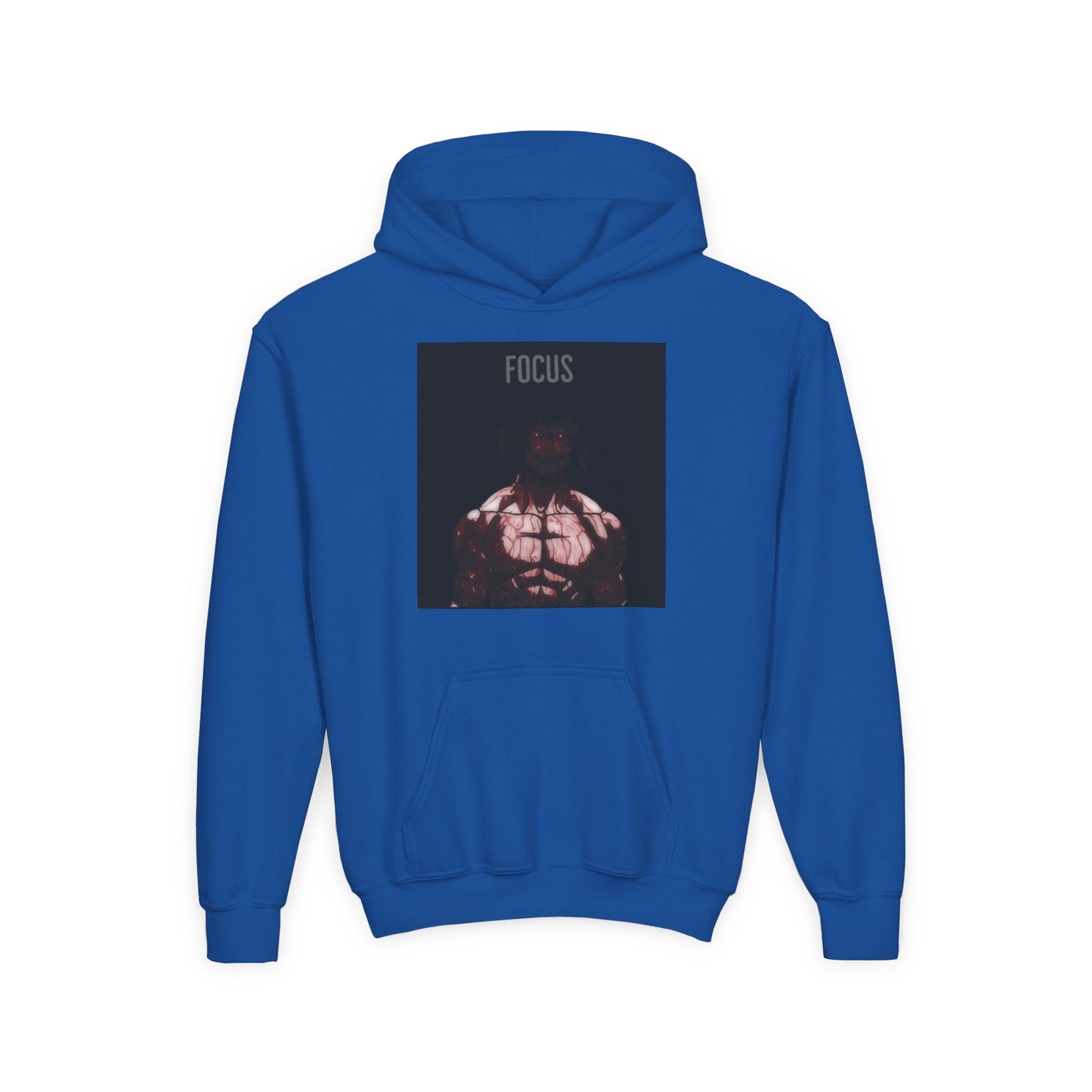 Motivational Youth Hoodie - 'Focus' Sweatshirt, Fitness Apparel, Gym Wear, Workout Gift, Inspirational Clothing