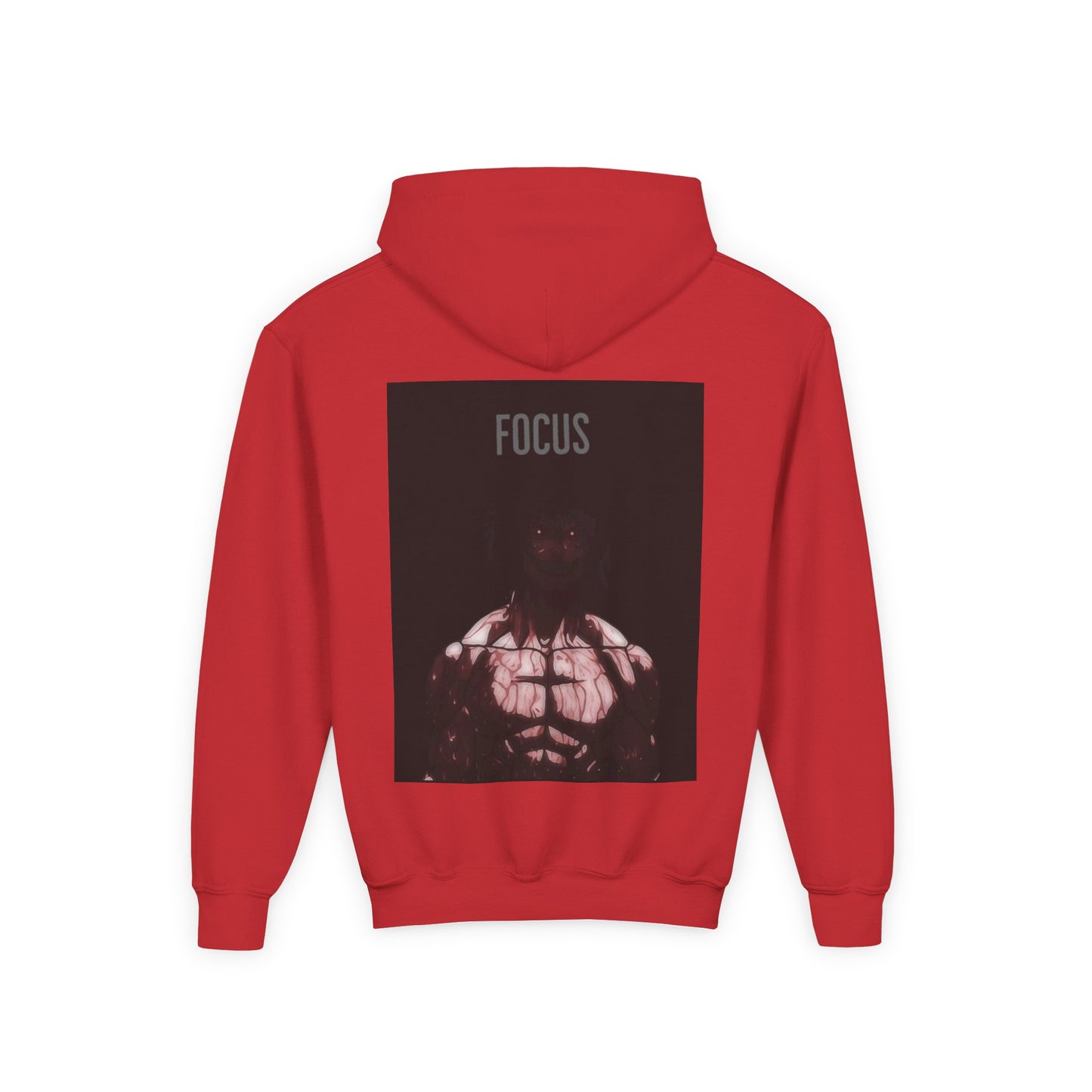 Motivational Youth Hoodie - 'Focus' Sweatshirt, Fitness Apparel, Gym Wear, Workout Gift, Inspirational Clothing