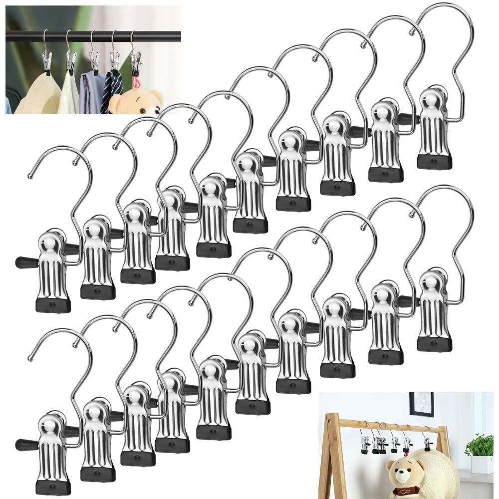 Laundry Hook Boot Hanging Hold Clips Pack of 10