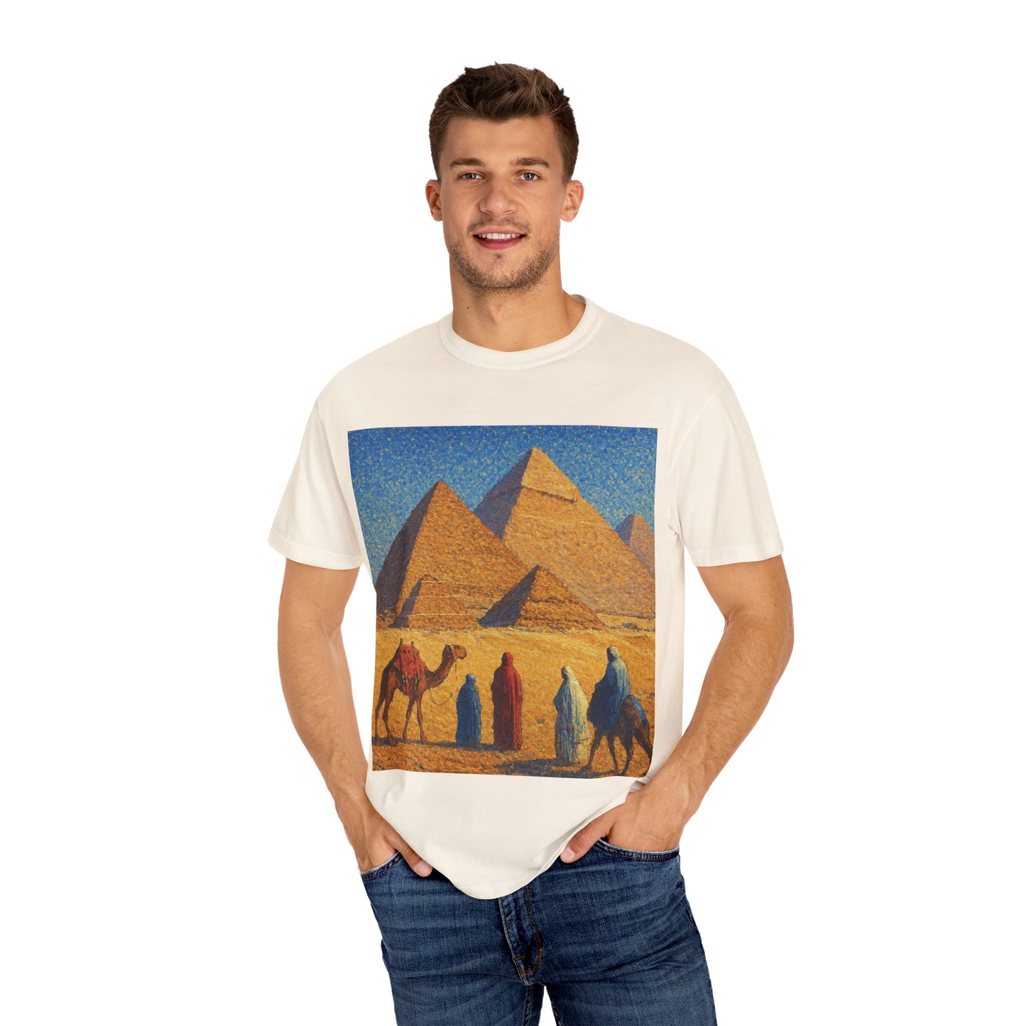 Desert Adventure T-Shirt - Vintage Egypt, Travel Tee, Unisex Gift, Graphic Tee for Wanderers, Summer Style