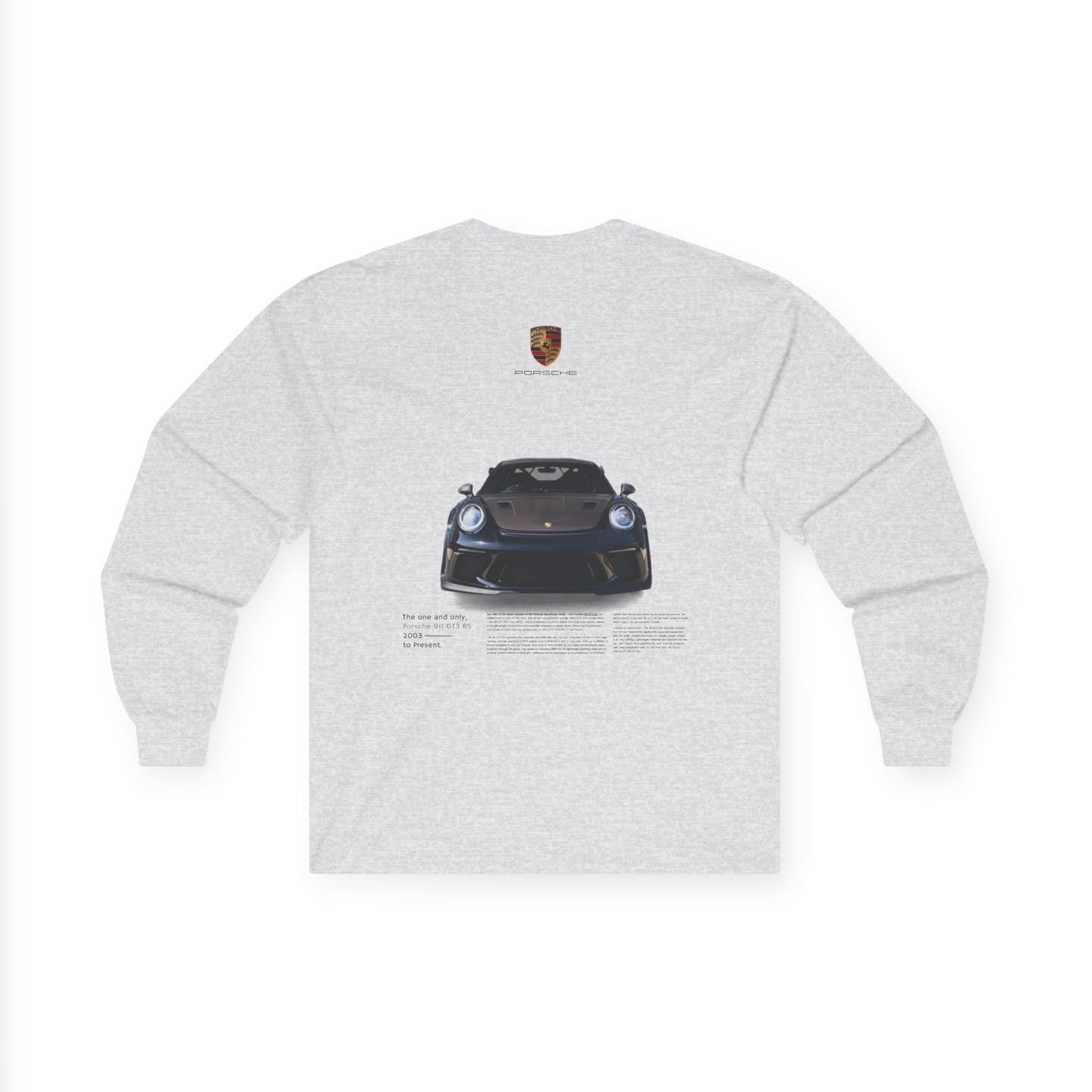 Porsche Unisex Long Sleeve Tee, Car Enthusiast Gift, Vintage Automotive Apparel, Race Day Clothing, Casual Streetwear