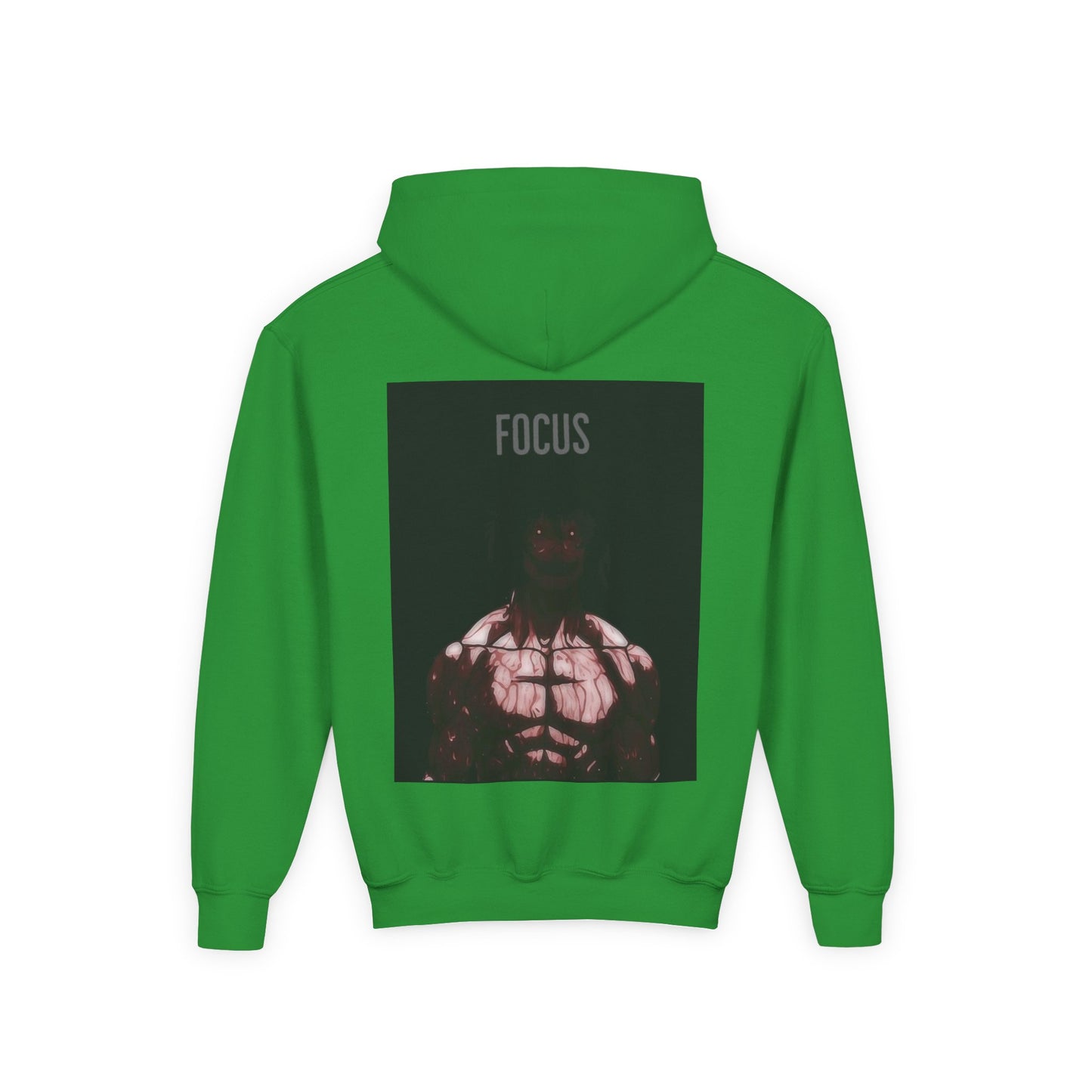 Motivational Youth Hoodie - 'Focus' Sweatshirt, Fitness Apparel, Gym Wear, Workout Gift, Inspirational Clothing