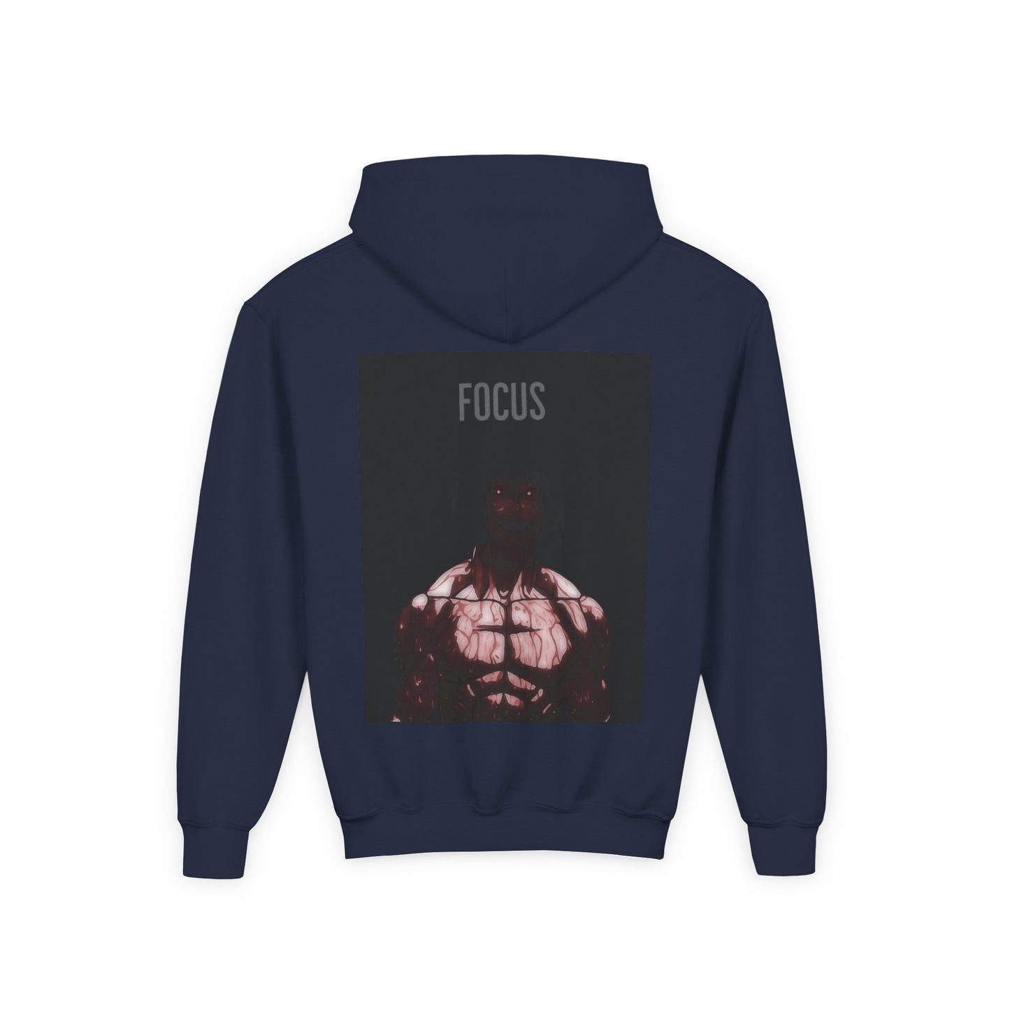Motivational Youth Hoodie - 'Focus' Sweatshirt, Fitness Apparel, Gym Wear, Workout Gift, Inspirational Clothing