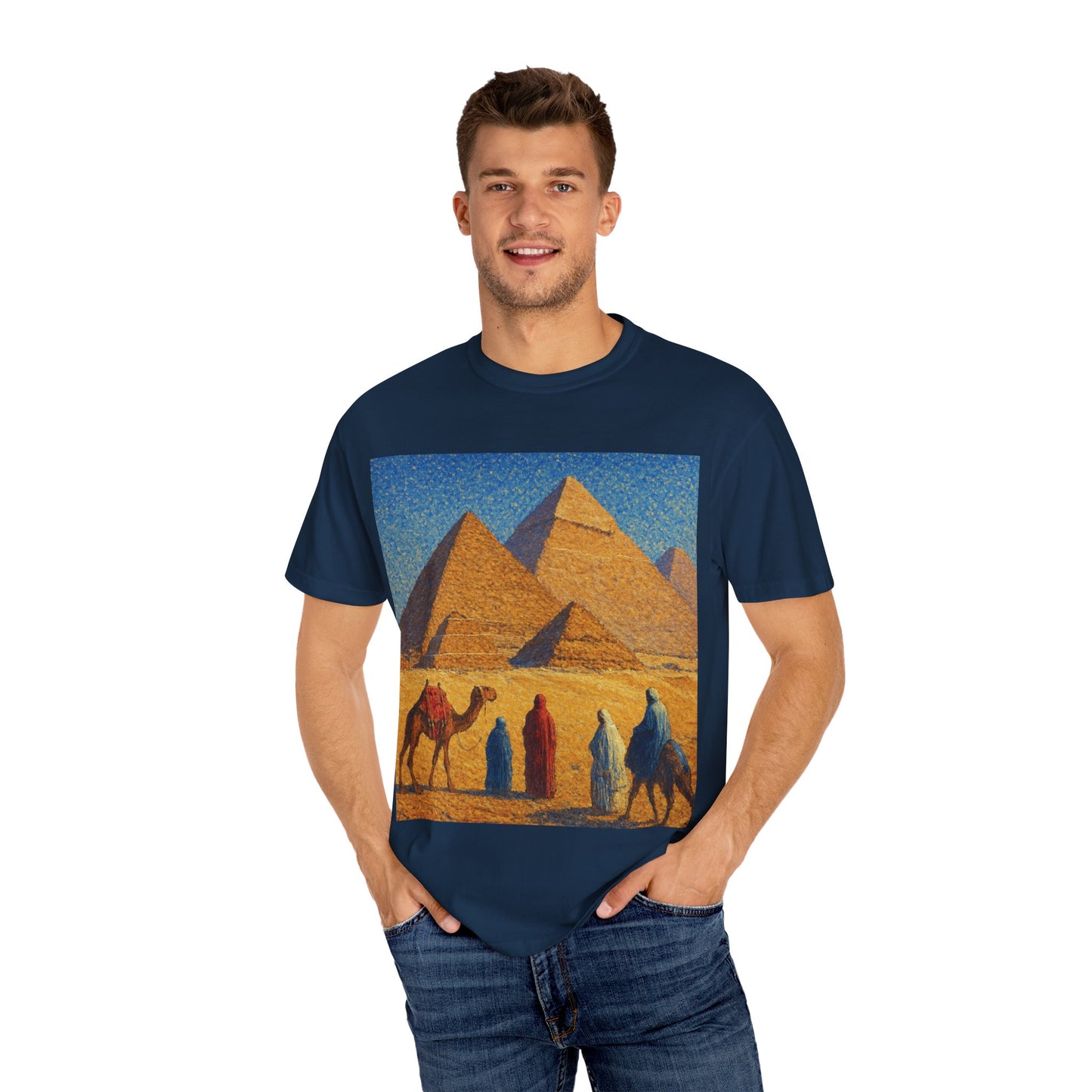 Desert Adventure T-Shirt - Vintage Egypt, Travel Tee, Unisex Gift, Graphic Tee for Wanderers, Summer Style