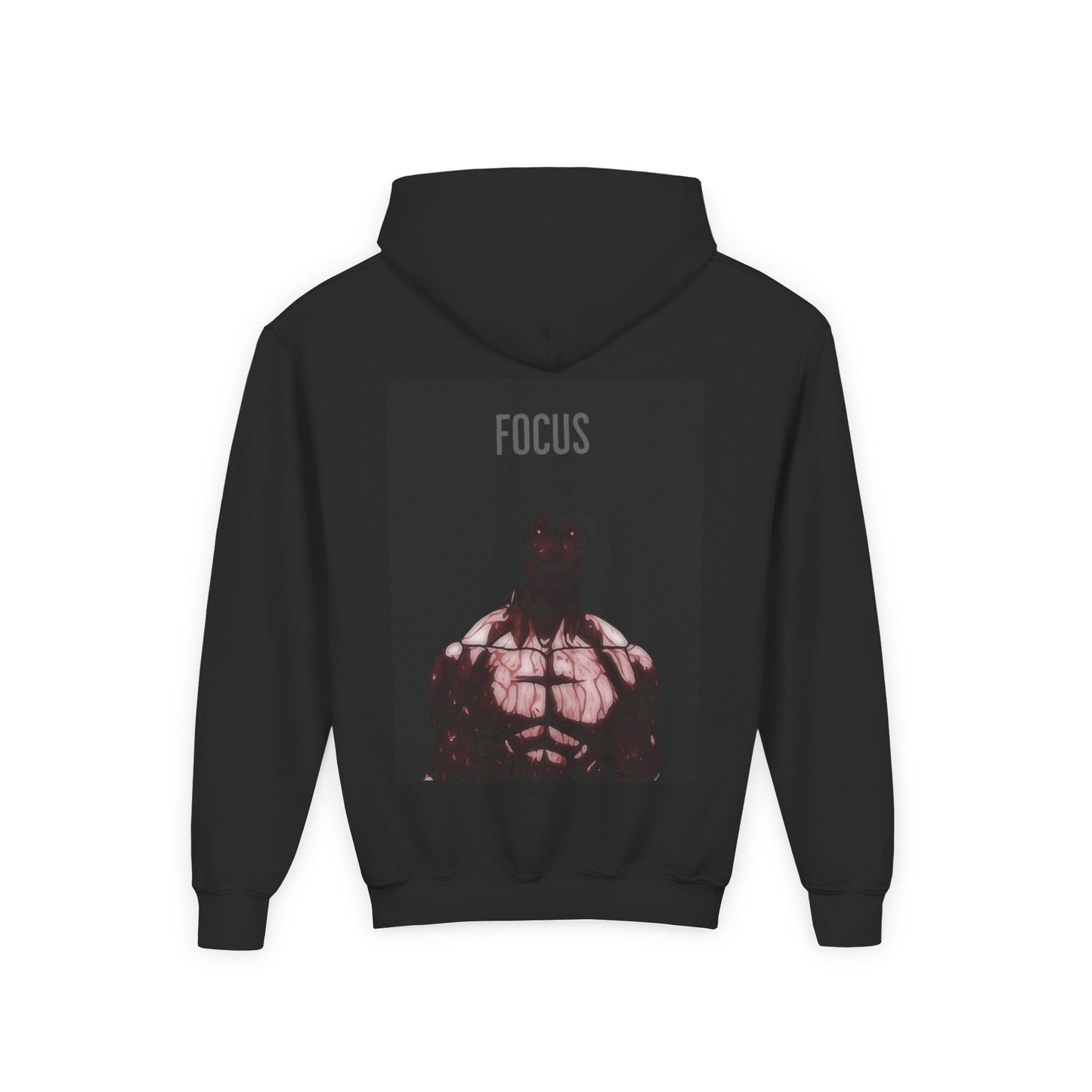 Motivational Youth Hoodie - 'Focus' Sweatshirt, Fitness Apparel, Gym Wear, Workout Gift, Inspirational Clothing