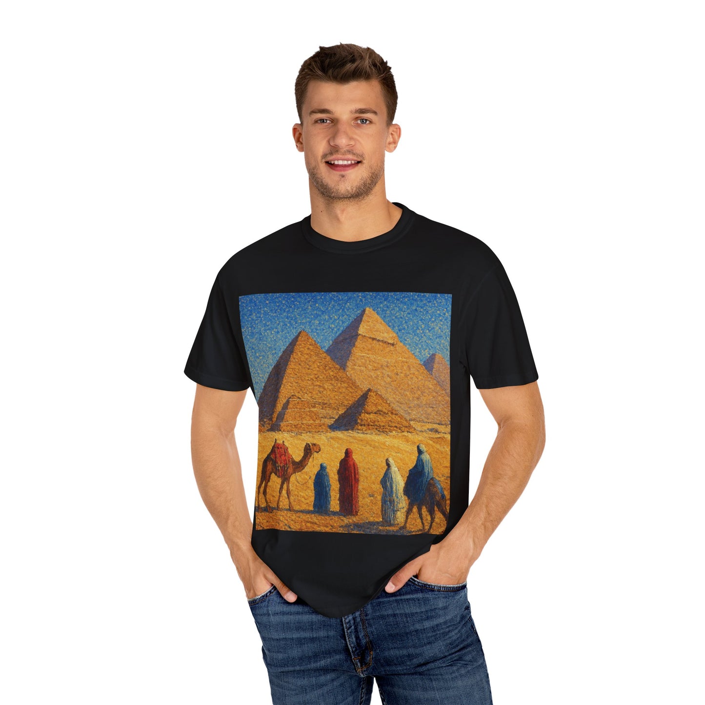Desert Adventure T-Shirt - Vintage Egypt, Travel Tee, Unisex Gift, Graphic Tee for Wanderers, Summer Style