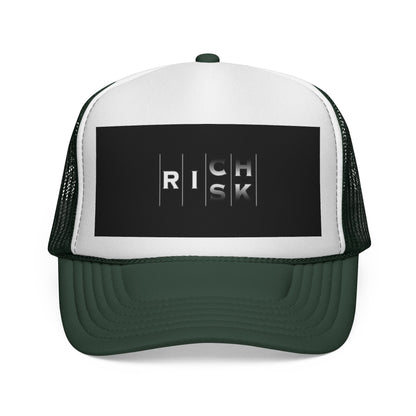 Bold Risk Trucker Cap | Unique Casual Headwear, Summer Accessories, Festival Gear, Gift for Him