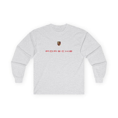 Porsche Unisex Long Sleeve Tee, Car Enthusiast Gift, Vintage Automotive Apparel, Race Day Clothing, Casual Streetwear