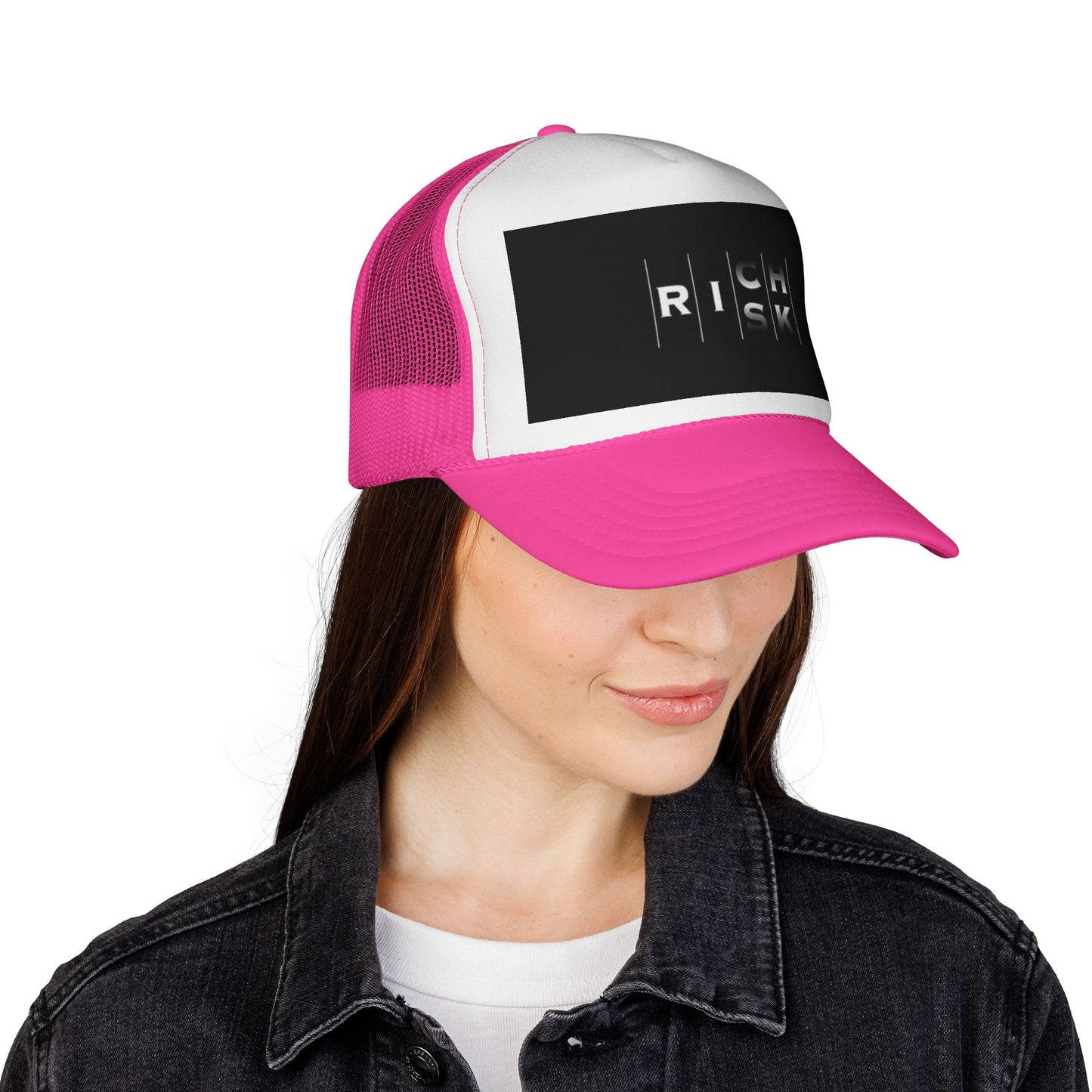 Bold Risk Trucker Cap | Unique Casual Headwear, Summer Accessories, Festival Gear, Gift for Him