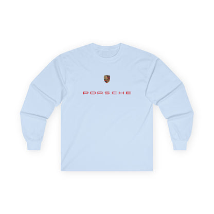 Porsche Unisex Long Sleeve Tee, Car Enthusiast Gift, Vintage Automotive Apparel, Race Day Clothing, Casual Streetwear