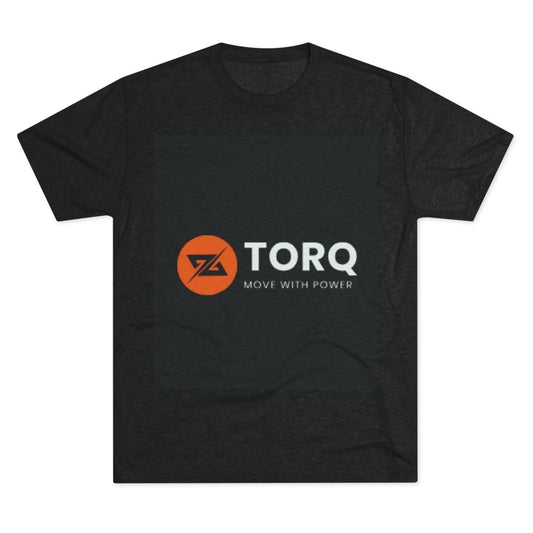 Unisex Tri-Blend Crew Tee - TORQ Move with Power, Casual Fitness Tee, Gym Wear, Motivational Shirt, Sports Apparel, Everyday Clothing