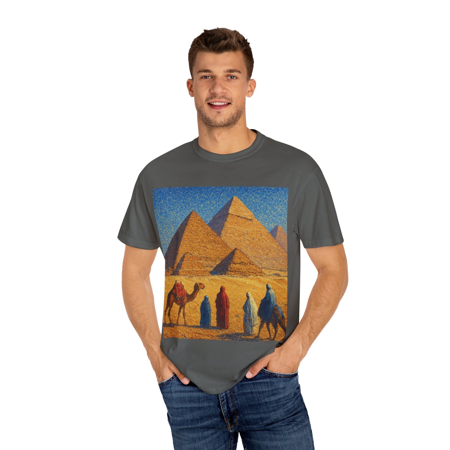 Desert Adventure T-Shirt - Vintage Egypt, Travel Tee, Unisex Gift, Graphic Tee for Wanderers, Summer Style