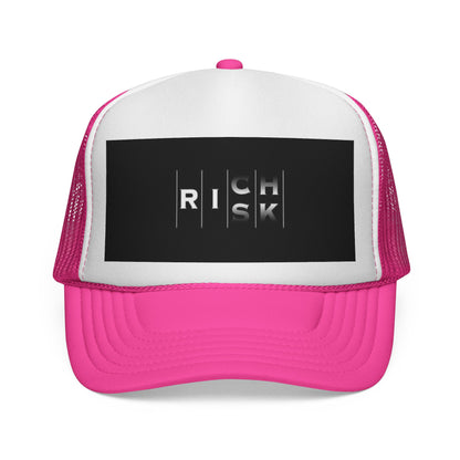 Bold Risk Trucker Cap | Unique Casual Headwear, Summer Accessories, Festival Gear, Gift for Him
