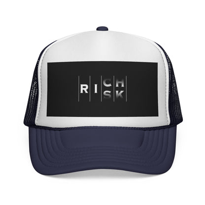 Bold Risk Trucker Cap | Unique Casual Headwear, Summer Accessories, Festival Gear, Gift for Him