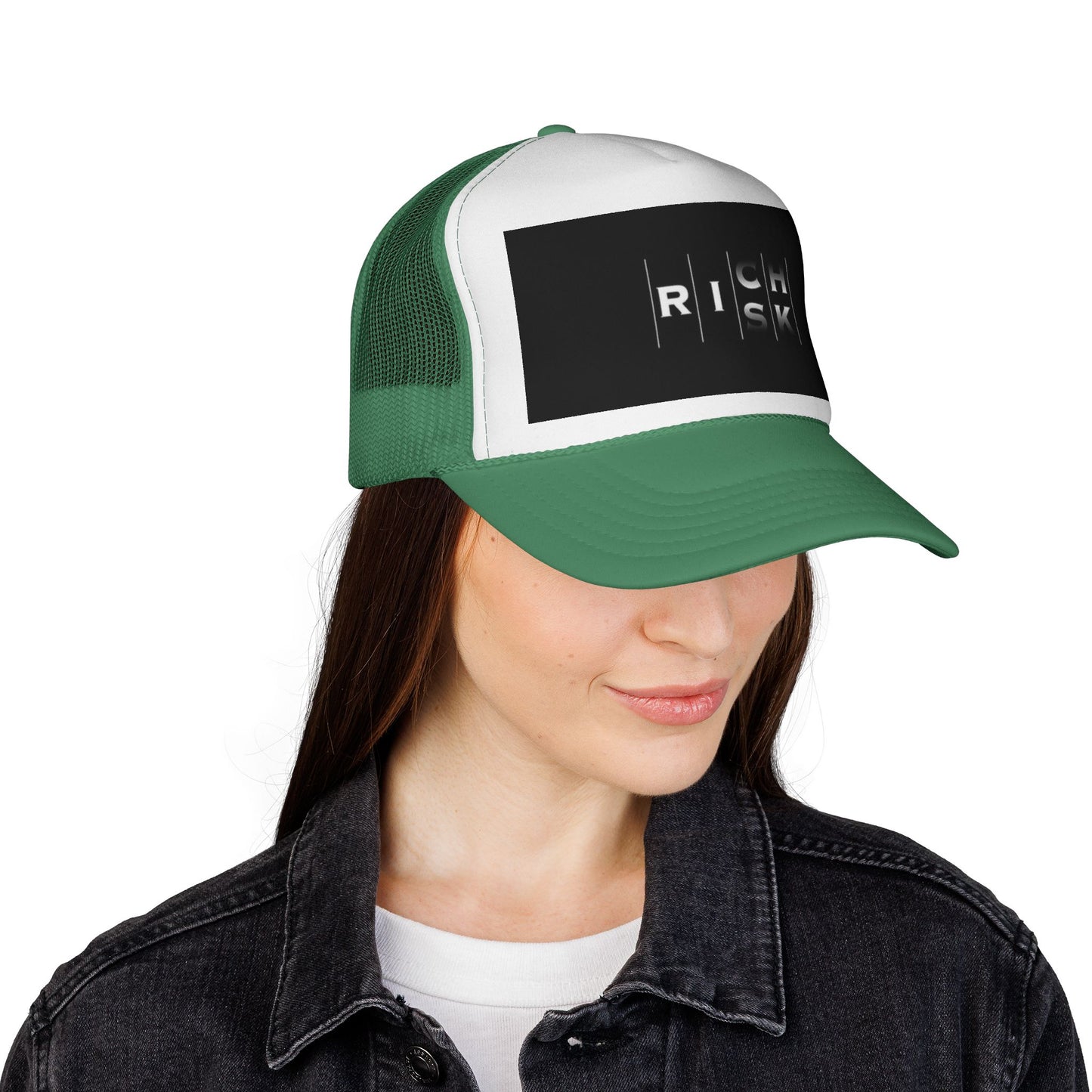Bold Risk Trucker Cap | Unique Casual Headwear, Summer Accessories, Festival Gear, Gift for Him