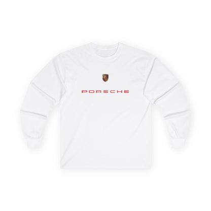 Porsche Unisex Long Sleeve Tee, Car Enthusiast Gift, Vintage Automotive Apparel, Race Day Clothing, Casual Streetwear