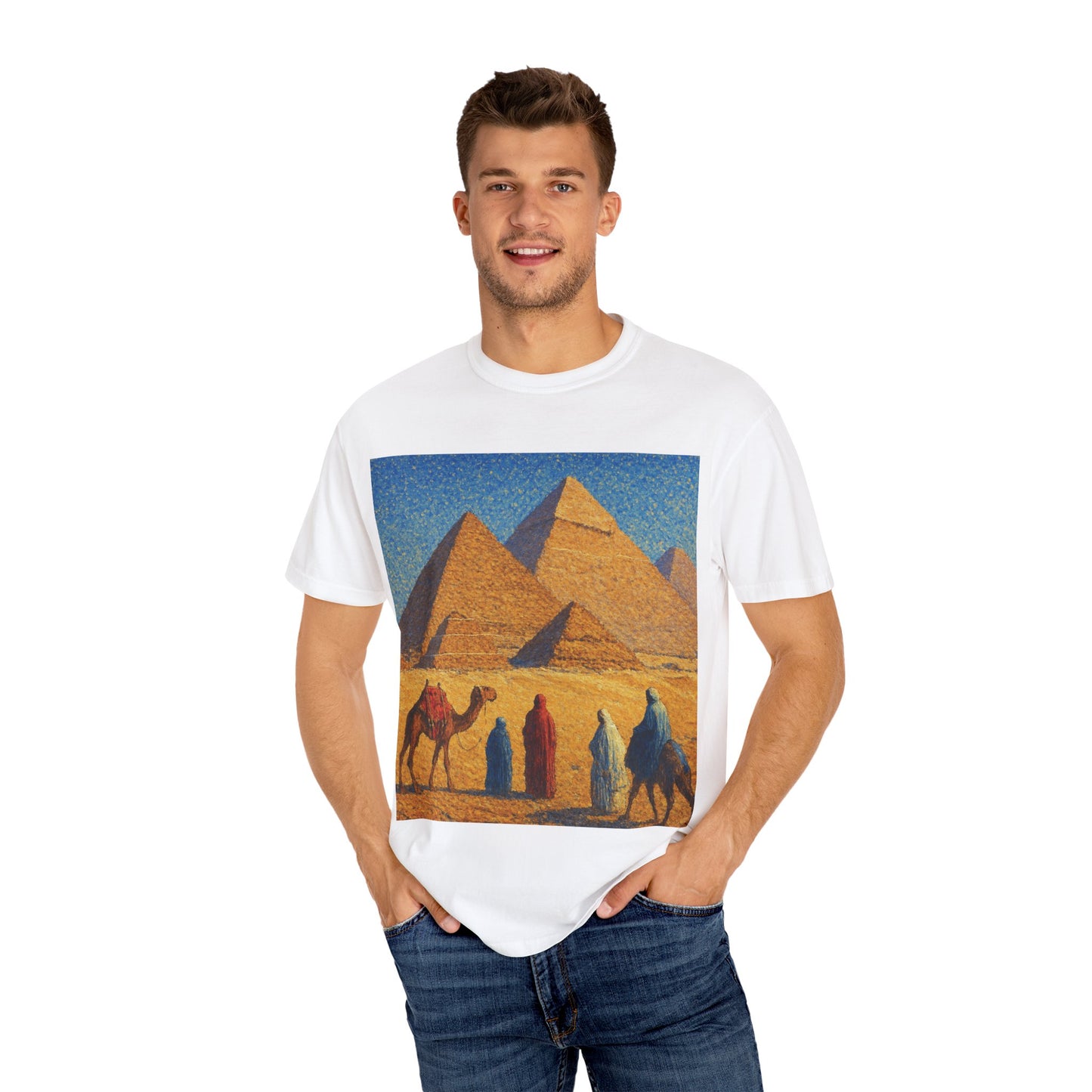 Desert Adventure T-Shirt - Vintage Egypt, Travel Tee, Unisex Gift, Graphic Tee for Wanderers, Summer Style