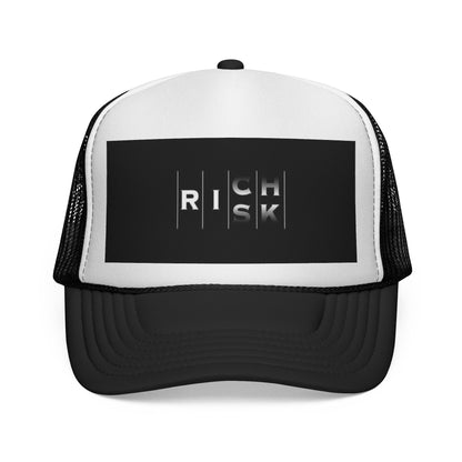 Bold Risk Trucker Cap | Unique Casual Headwear, Summer Accessories, Festival Gear, Gift for Him