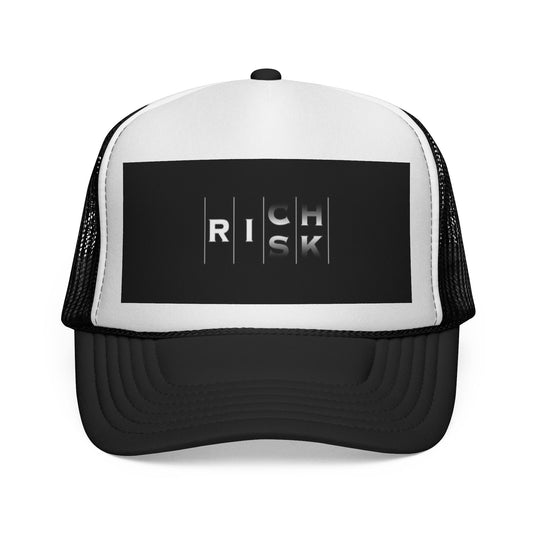 Bold Risk Trucker Cap | Unique Casual Headwear, Summer Accessories, Festival Gear, Gift for Him
