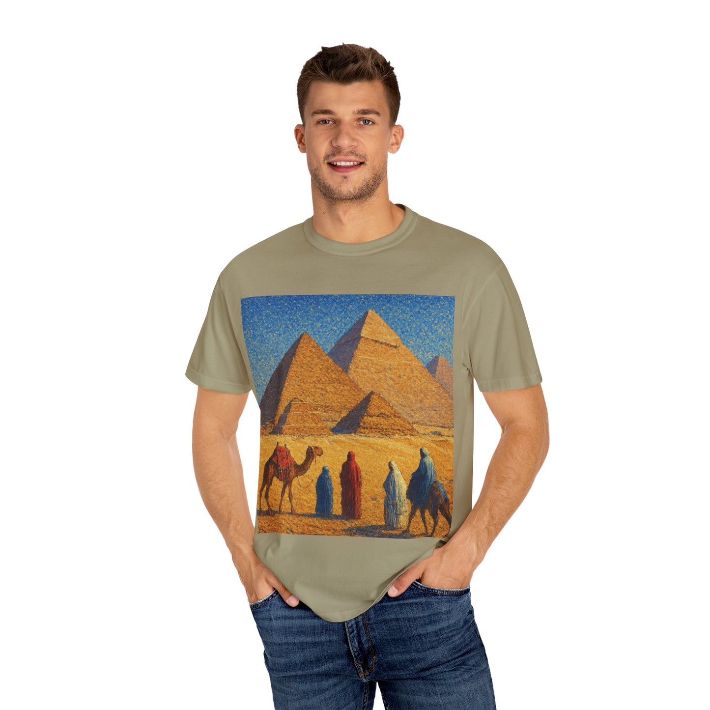 Desert Adventure T-Shirt - Vintage Egypt, Travel Tee, Unisex Gift, Graphic Tee for Wanderers, Summer Style